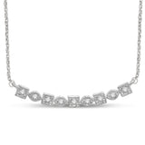 14K White Gold 1/6 Ct.Tw. Diamond Stackable Necklace