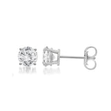 0.25ct - 0.60ct  Total Weight Round Brilliant Diamond Studs in 14kt White or Yellow Gold