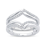 14K  0.25CT  DIAMOND  RING GUARD.