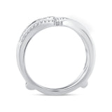 14K  0.25CT  DIAMOND  RING GUARD.