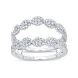 14K 0.66CT DIAMOND RING GUARD
