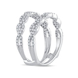 14K 0.66CT DIAMOND RING GUARD