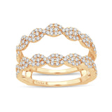 14K 0.66CT DIAMOND RING GUARD