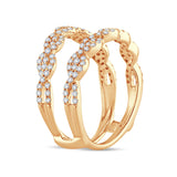 14K 0.66CT DIAMOND RING GUARD