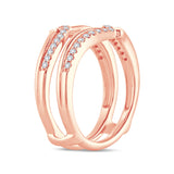 14K 0.25CT DIAMOND RING GUARD