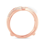 14K 0.25CT DIAMOND RING GUARD