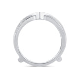 14K 0.75CT DIAMOND RING GUARD
