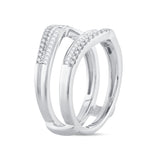 14K 0.50CT DIAMOND RING GUARD