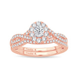 14K 0.74CT DIAMOND BRIDAL RING