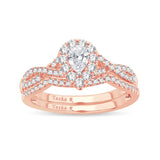 14K 0.77CT DIAMOND BRIDAL RING