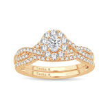 14K 0.74CT DIAMOND BRIDAL RING