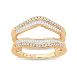 14K 0.50CT DIAMOND RING GUARD