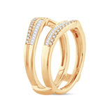 14K 0.50CT DIAMOND RING GUARD