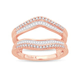 14K 0.50CT DIAMOND RING GUARD