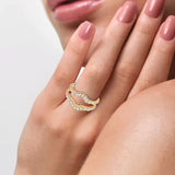 14K 0.50CT DIAMOND RING GUARD