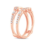 14K 0.50CT DIAMOND RING GUARD