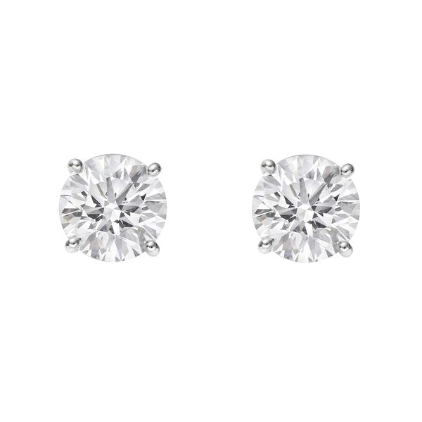 Elegant Diamond Studs - White Gold (Size: 0.30 Carat Total Weight)