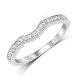 14K White Gold 1/6 Ct.Wt. Diamond Anniversary Band