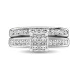 10K White Gold 1 Ct.Tw. Diamond Bridal Ring