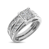 10K White Gold 1 Ct.Tw. Diamond Bridal Ring