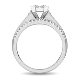 10K White Gold 1 Ct.Tw. Diamond Head Ring