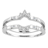 14K  0.27CT  DIAMOND  RING GUARD.