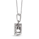 Sterling Silver 1/8 Ct.Tw. Moving Diamond Fashion Pendant