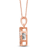 10K Rose Gold 1/5 Ct.Tw. Moving Diamond Fashion Pendant