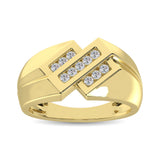 10K Yellow Gold 1/4 Ct.Tw. Diamond Mens Ring