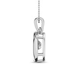 Sterling Silver 1/8 Ct.Tw.Moving Diamond Fashion Pendant