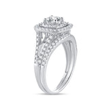14K   White Gold 1.11Ct Bridal Ring