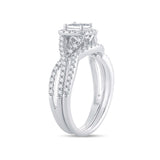 14K 1.00CT DIAMOND  BRIDAL SET