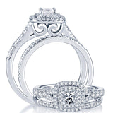 14K 1.00CT DIAMOND BRIDAL RING