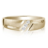 14K    0.10CT  DIAM MEN'S BAND