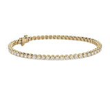 14kt White Gold Classic Tennis Bracelet 3.00ct Total Weight Round Brilliant Cut Diamonds