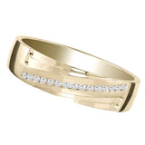 14K 0.10CT DIAM MEN'S BAND