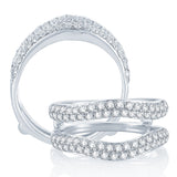 14K 1.00CT DIAMOND RING GUARD