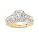 14K 1.00CT DIAMOND BRIDAL R4ING