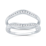 14K 0.25CT DIAMOND RING GUARD