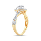 14K 0.74CT DIAMOND RING