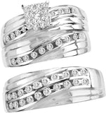 14K 1.13CT DIAMOND TRIO SET