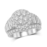14K White Gold 2 1/6 Ct.Tw. Diamond Engagement Ring