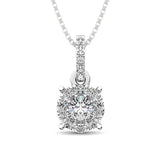 14K White Gold 1/3 Ct.Tw. Diamond Fashion Pendant