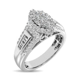 Marquise Shape 1/2 Ctw Diamond Engagement Ring