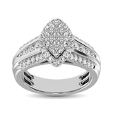 10K White Gold 1 Ct.Tw. Diamond Engagement Ring