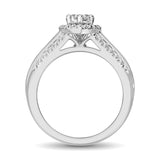 10K White Gold 1 Ct.Tw. Diamond Engagement Ring