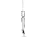 Sterling Silver Diamond Accent Heart Pendant