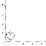 Sterling Silver Diamond Accent Heart Pendant