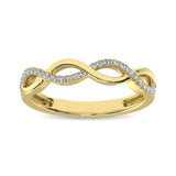 10K Yellow Gold 1/10 Ctw Diamond Promise Ring