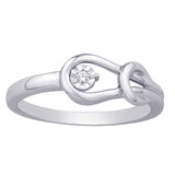 Sterling Silver Diamond Accent Fashion Ring